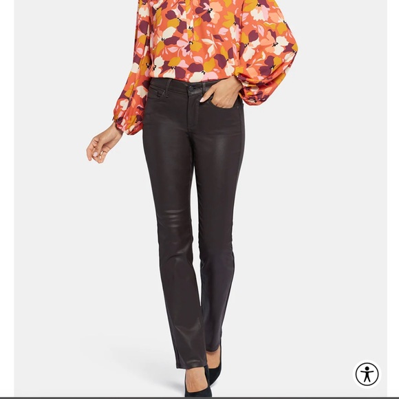 Metallic jeans,stretchy.Perfect alternative to leather pants-breathable/cool. - Picture 4 of 4